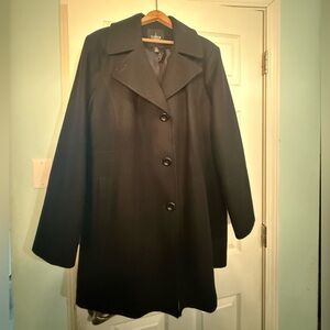 Tower London Fog Black Pea Coat